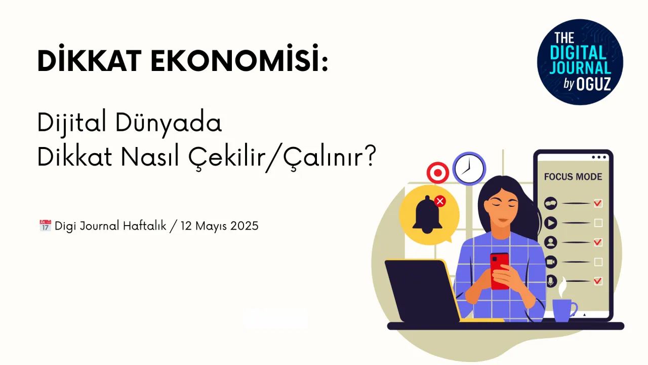 Dikkat Ekonomisi: Dijital Dünyada Dikkat Nasıl Çekilir (ve Çalınır)? – kapak görseli
