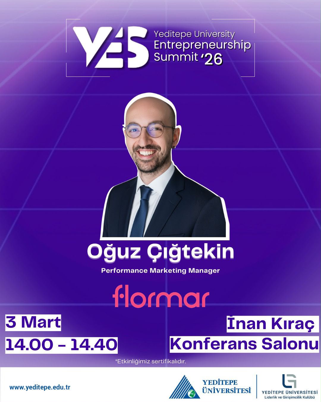 Yeditepe University Entrepreneurship Summit '26 afişi